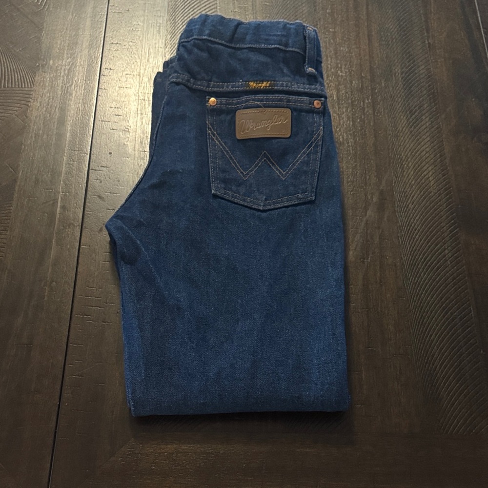 Wrangler Boy’s Deep Blue Relaxed Jeans - 12 Husky